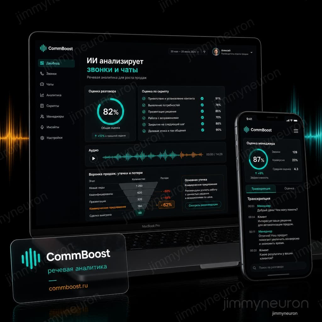 CommBoost - CommBoost - речевая аналитика для продаж