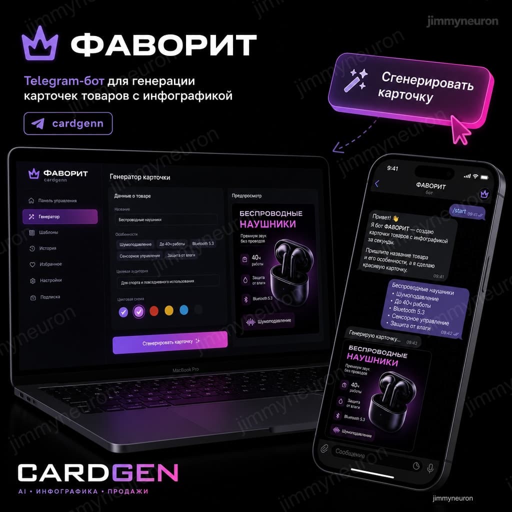ФАВОРИТ - Инновационный генератор товарных карточек